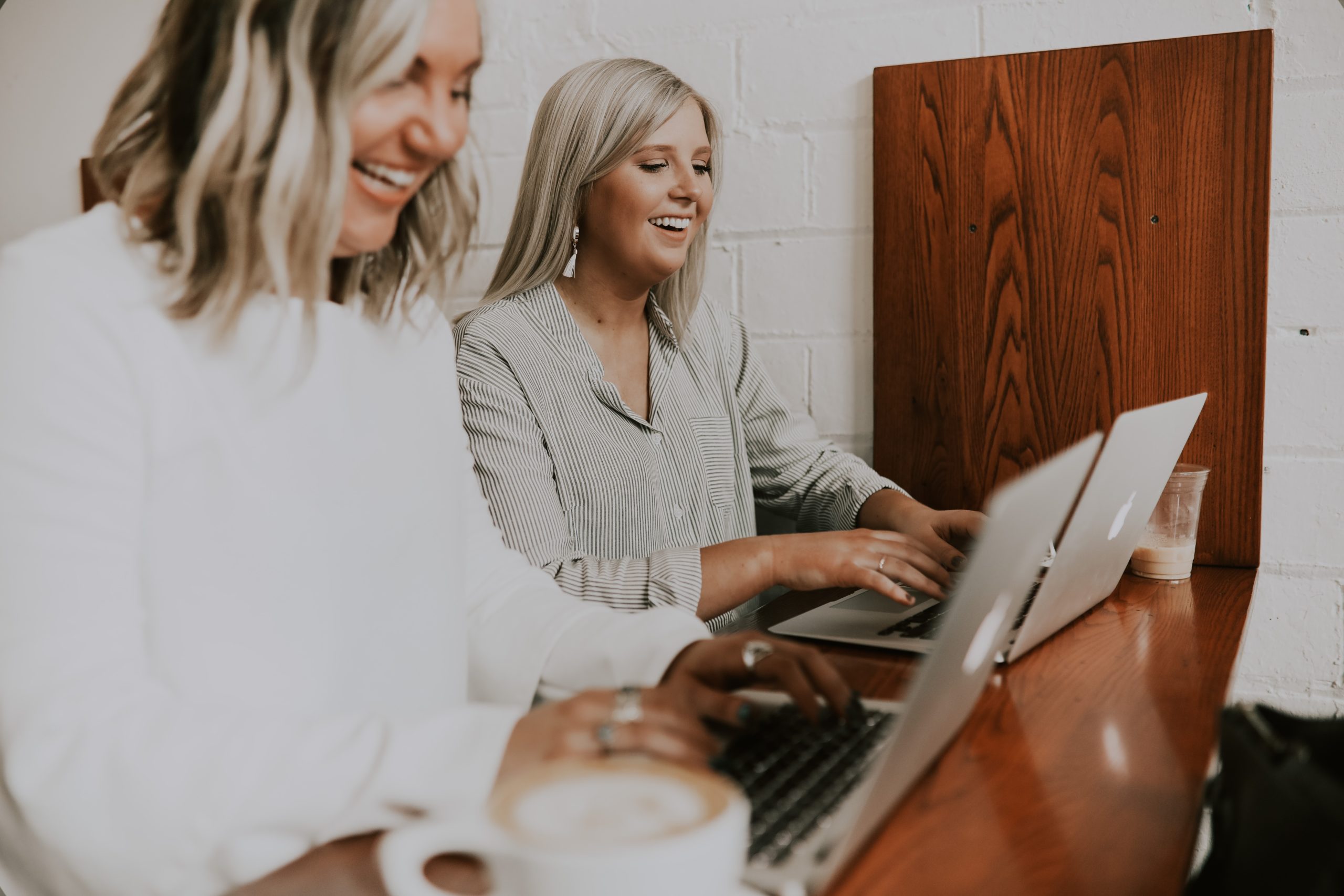 ladies at laptops