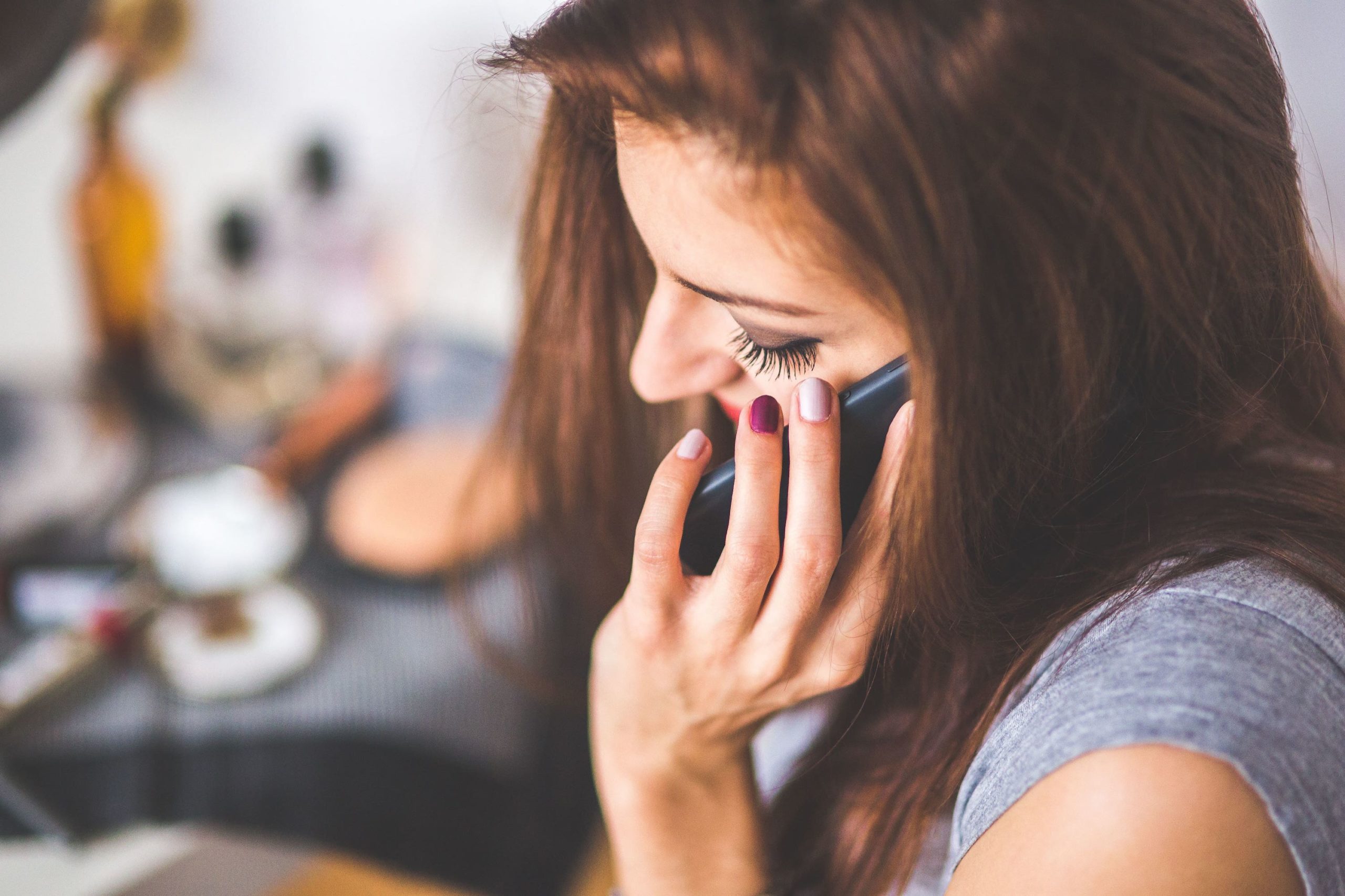 woman talking on the phone