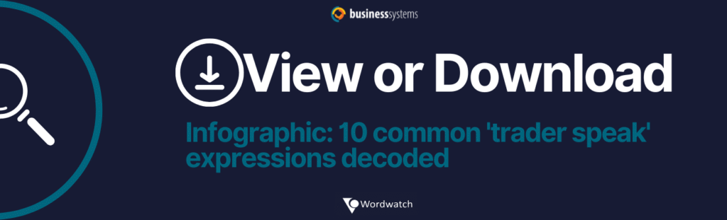 view or download infographic on decoding 10 most common trader expressions button