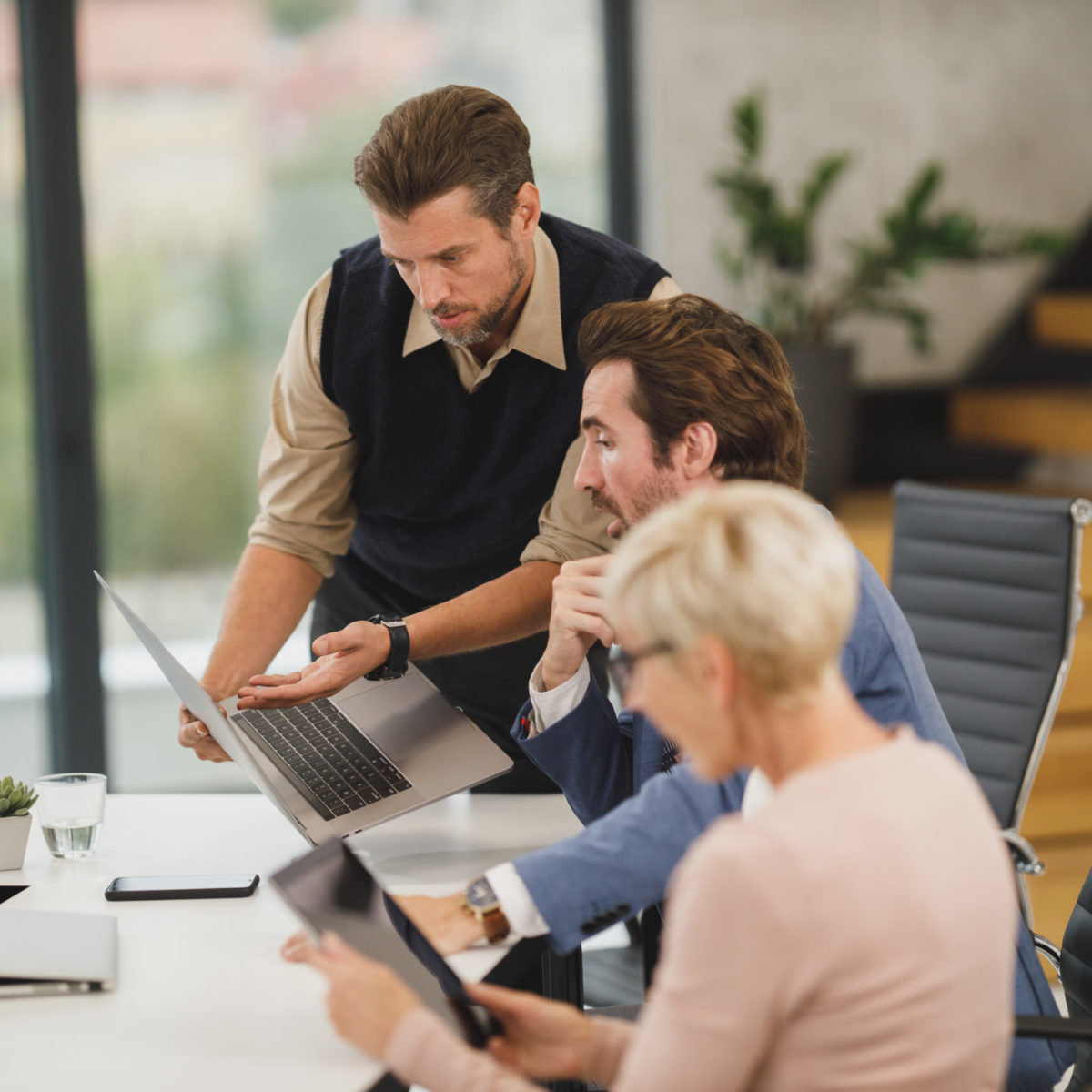 team meeting in a meeting room